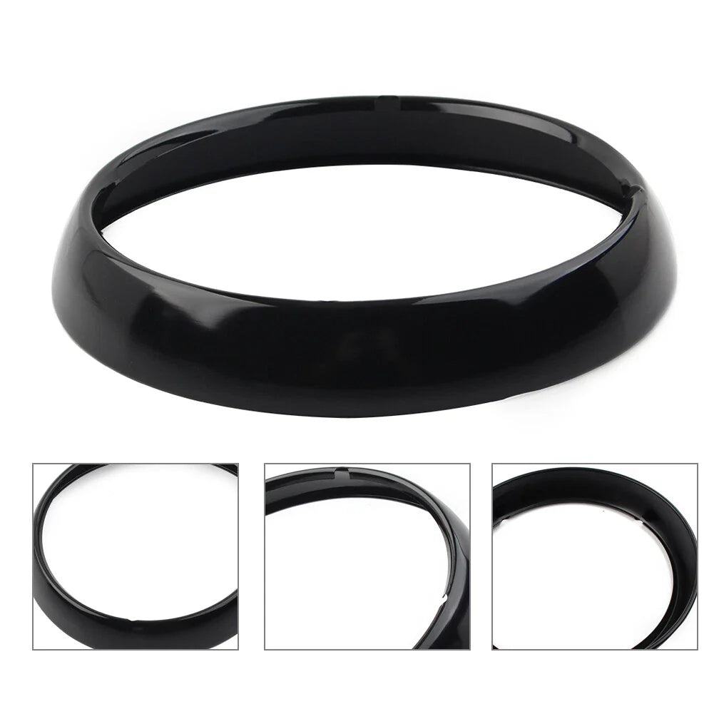7" Headlight Trim Ring Visor Light Cover for Harley Touring Electra Street Glide (2009-2023)