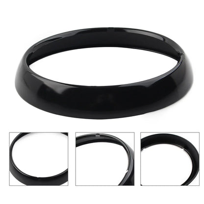 7" Headlight Trim Ring Visor Light Cover for Harley Touring Electra Street Glide (2009-2023)