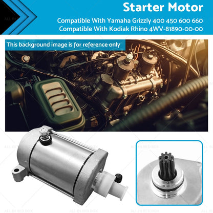 Starter Motor for Yamaha Grizzly 400 450 600 660 Rhino (2000-2014)