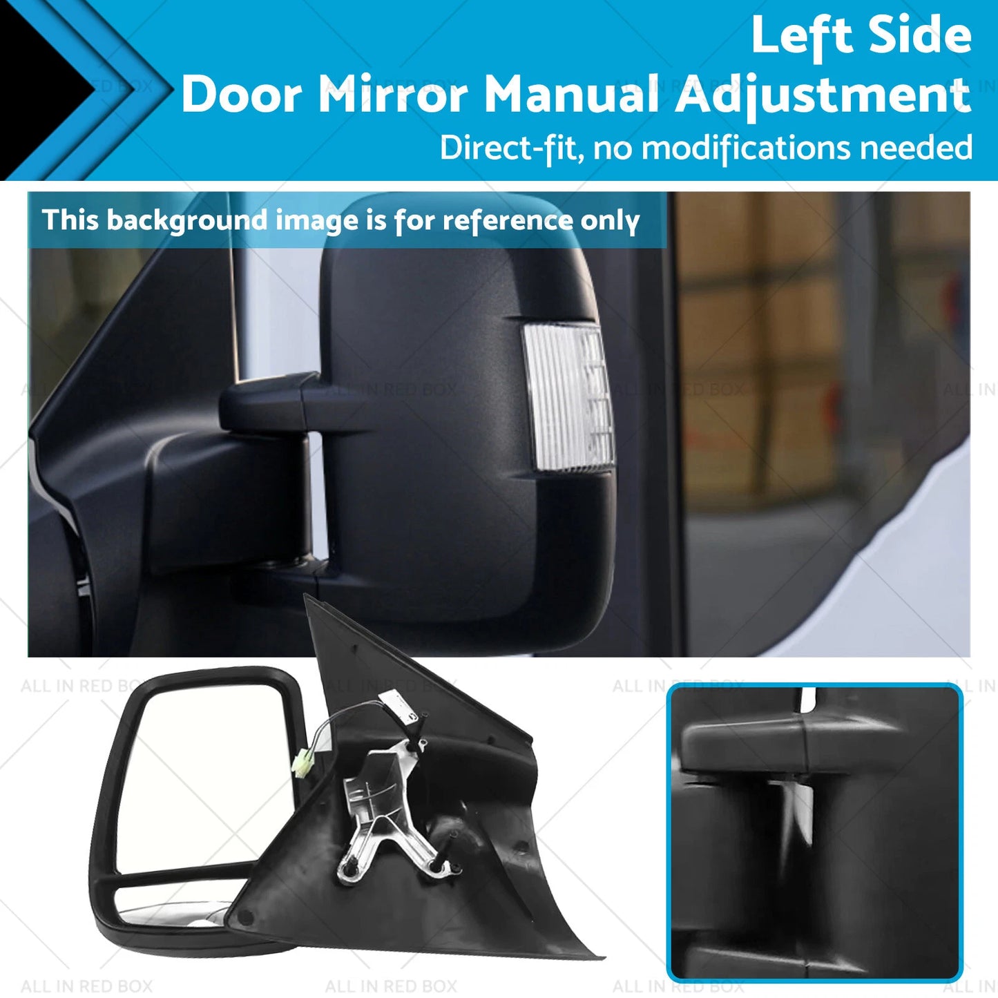 LH Side Manual Door Mirror for LDV V80 (2013 - Present)
