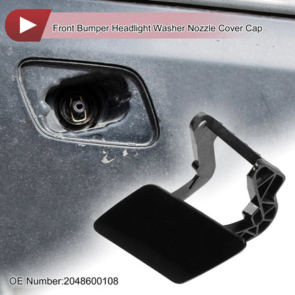 Front Left Washer Nozzle Cover for Mercedes-Benz GLK350 (2010-2015) Black