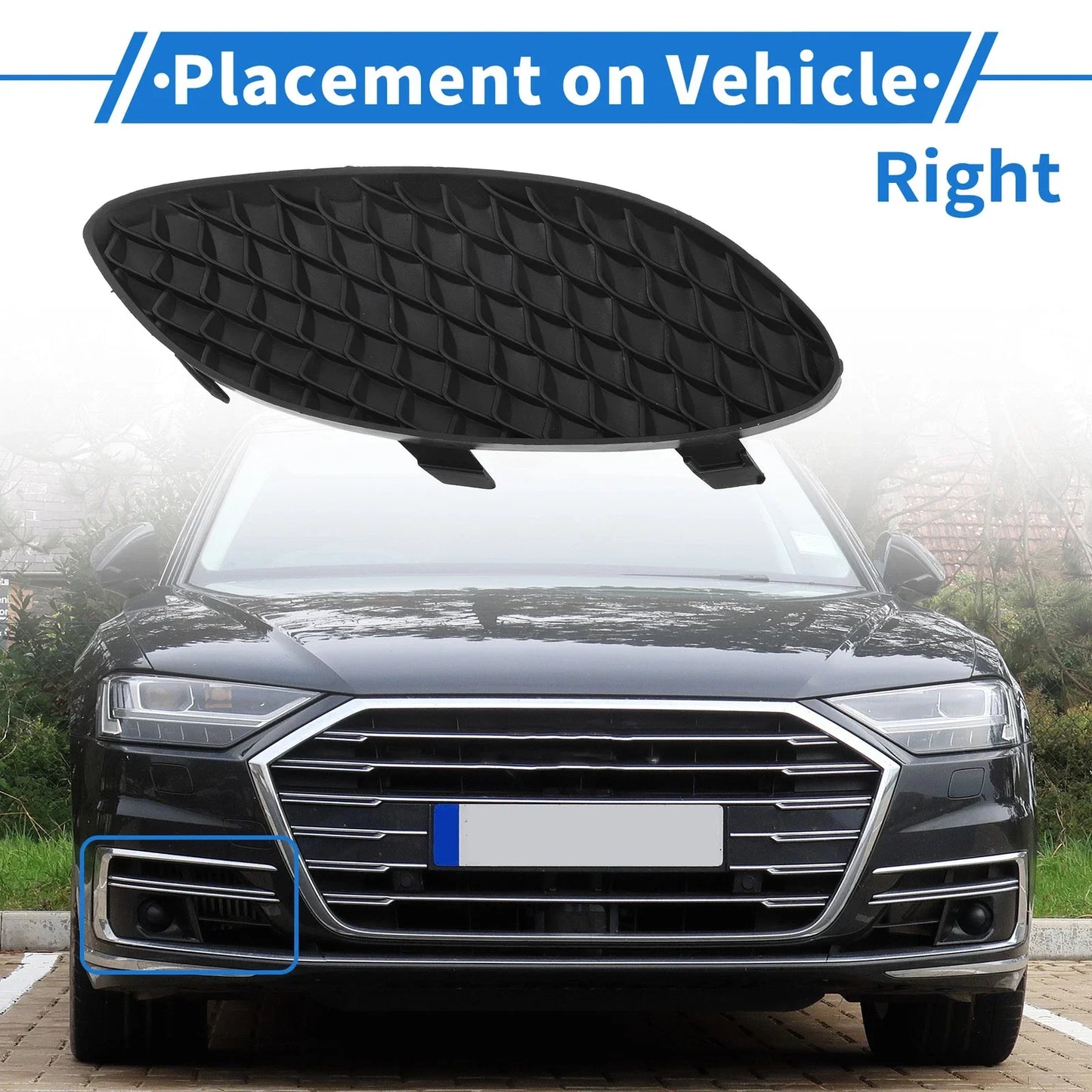 Front Right Fog Light Grill for Mercedes-Benz CLA250 (2014-2019)