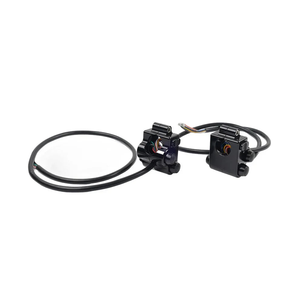 1" CNC Handlebar Switch Controls Housing for Harley Universal Motor Black