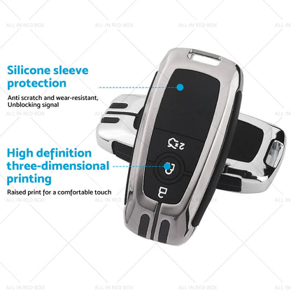 Zinc Alloy Remote Key Fob Cover for Ford Mustang, EcoSport, Edge, Explorer