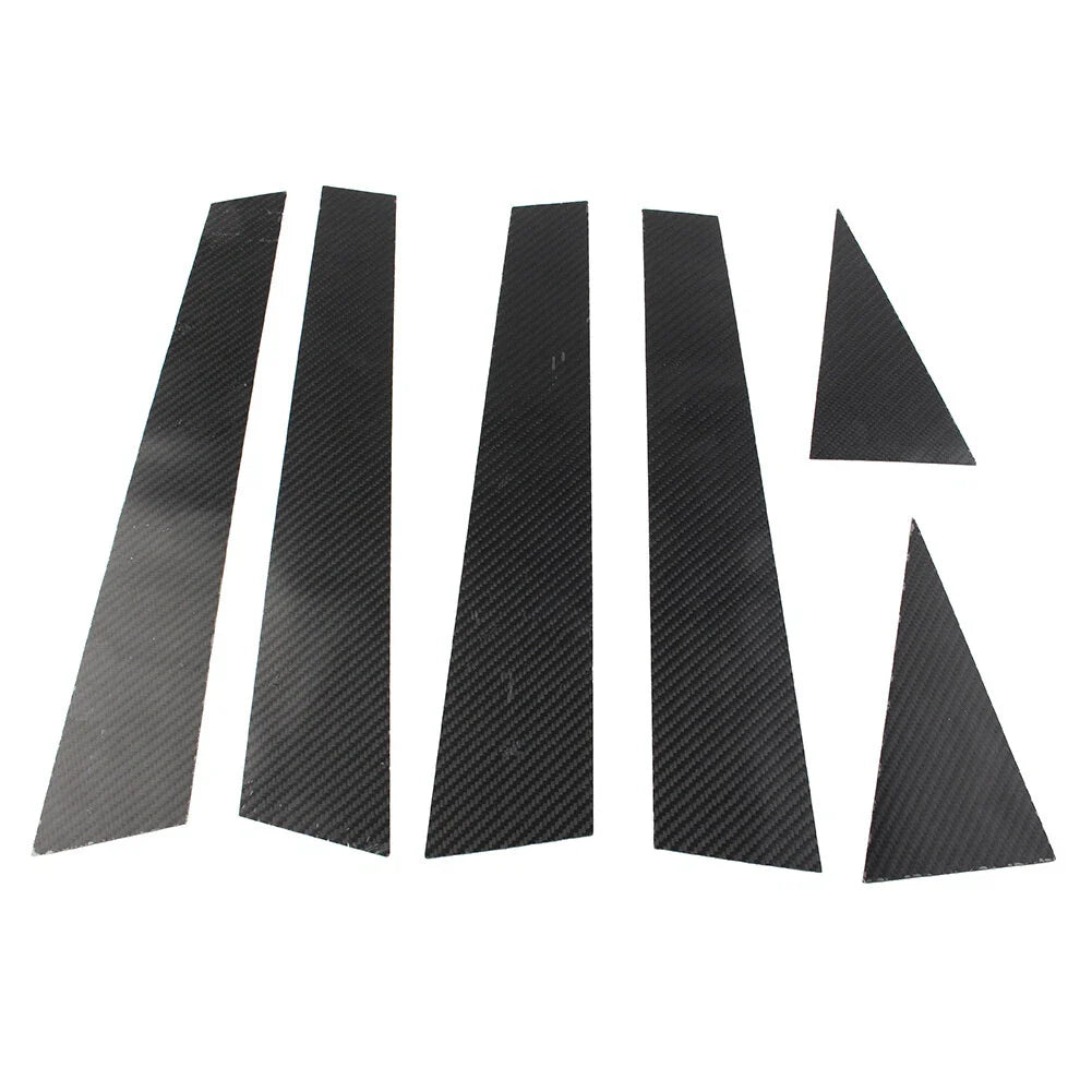 6 Pcs Car Exterior Door Window B Pillar Post Covers for Audi Q5 (2012-2017)
