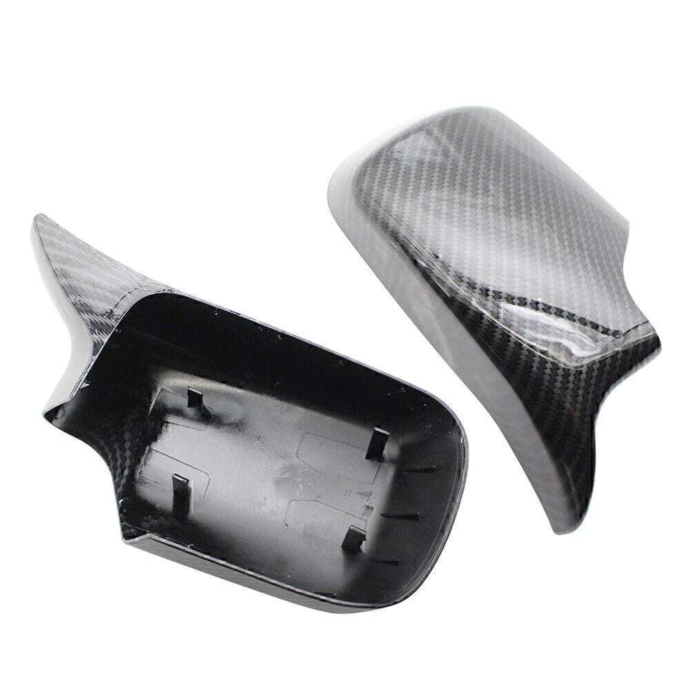 Carbon Fiber ABS Front & Rear View Mirror Covers for BMW E46 (1998-2005)