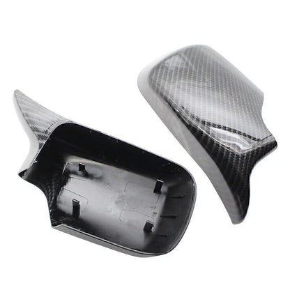 Carbon Fiber ABS Front & Rear View Mirror Covers for BMW E46 (1998-2005)