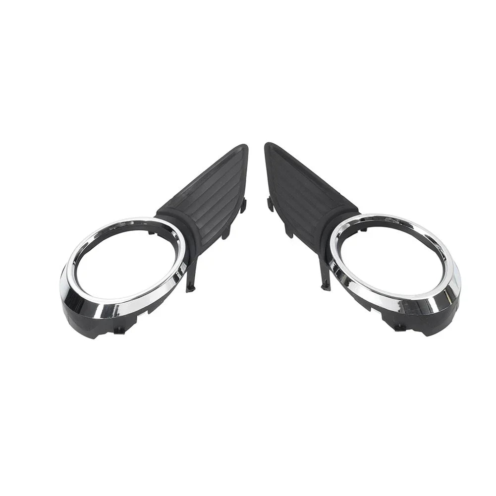 Front Fog Light Bezel Cover  Black/Chrome for Toyota Sienna (2011-2017)