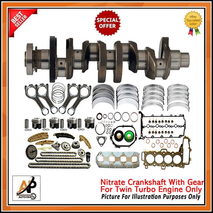 Crankshaft with Engine Rebuild Kit for Range Rover Jaguar 204DTA (2.0D)