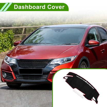 Dashboard Cover Mat for Honda Civic Type R FK7 FK8 FC1 (2017-2024) Black Red