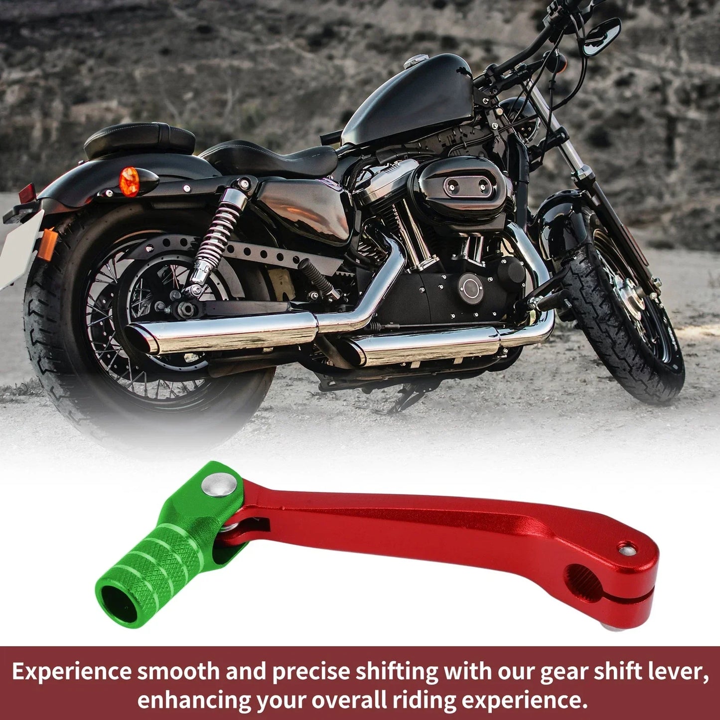 Gear Shift Lever for Honda CRF150F 2003-2017 - Red Green Silver Tone