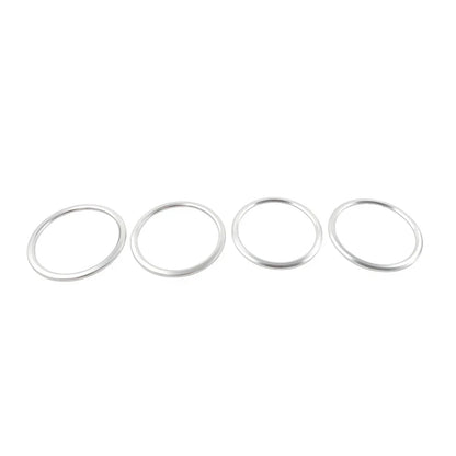 Silver Air Vent Outlet Ring Cover Trim for Chevrolet Camaro (2017-2022)