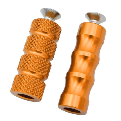 6mm Foot Pegs for Universal Motorcycle - Gear Shift Brake Lever Pedal Orange