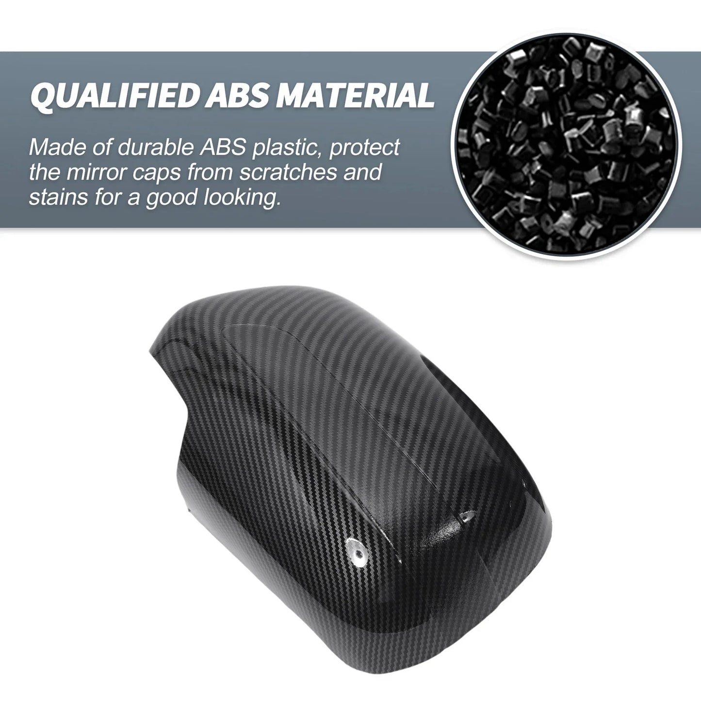 Rearview Mirror Cover Overlay Black Carbon Fiber for Lexus RX350 RX330 (2004-2006)