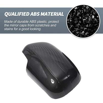 Rearview Mirror Cover Overlay Black Carbon Fiber for Lexus RX350 RX330 (2004-2006)