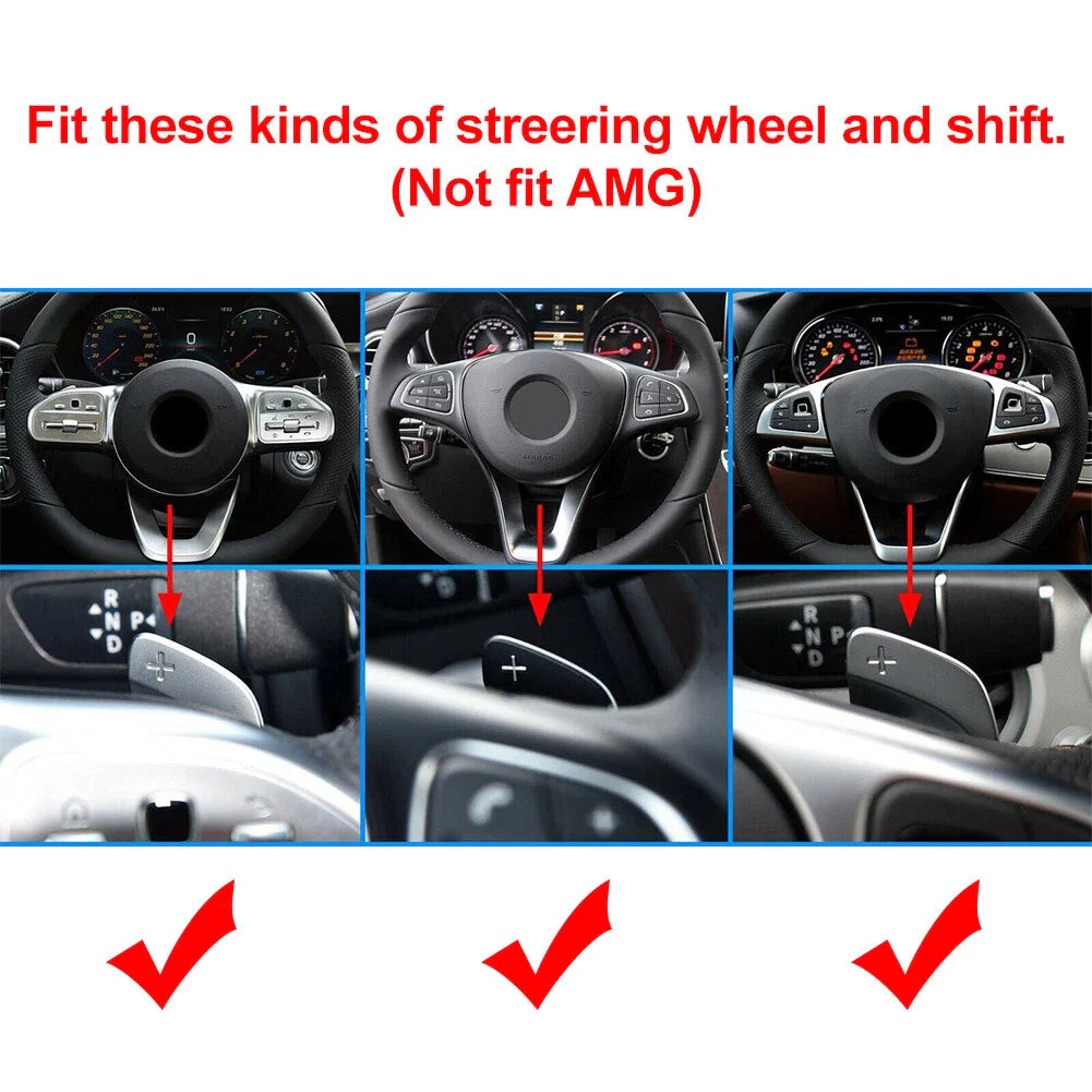 Steering Wheel Shift Paddle Shifter Extension for Mercedes-Benz A/B/C/E/S-Class (2008-2023)