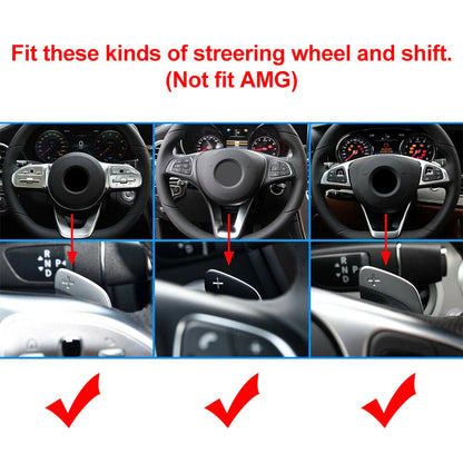 Steering Wheel Shift Paddle Shifter Extension for Mercedes-Benz A/B/C/E/S-Class (2008-2023)