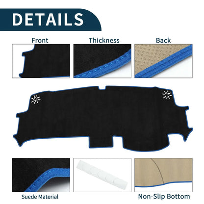Dashboard Cover Mat for Honda STEPWGN AIR SPADA 6th 2022-2023 Black Blue