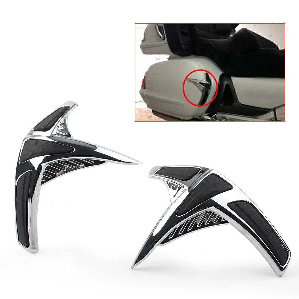 Chrome Fairing Saddlebag Scuff Protectors for Honda Goldwing GL1800 (2001-2011)
