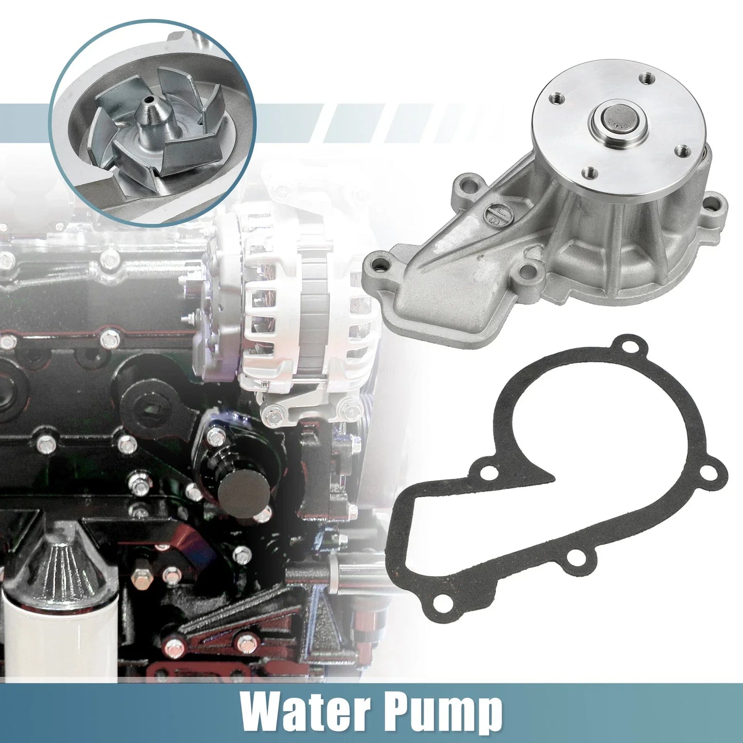 Engine Cooling Water Pump Assembly for Hyundai Elantra Coupe (2013-2016)