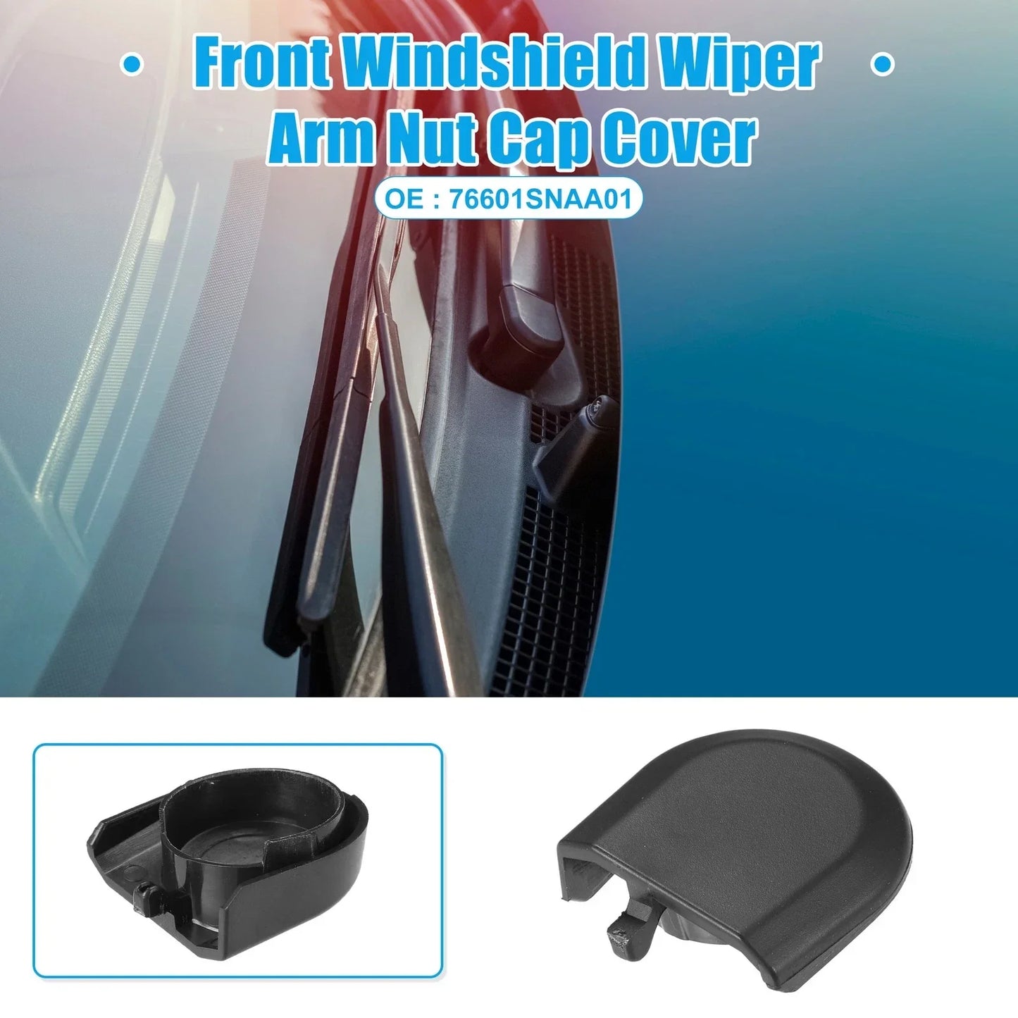 Windshield Wiper Arm Nut Cover Cap for Honda Civic (2006-2011)