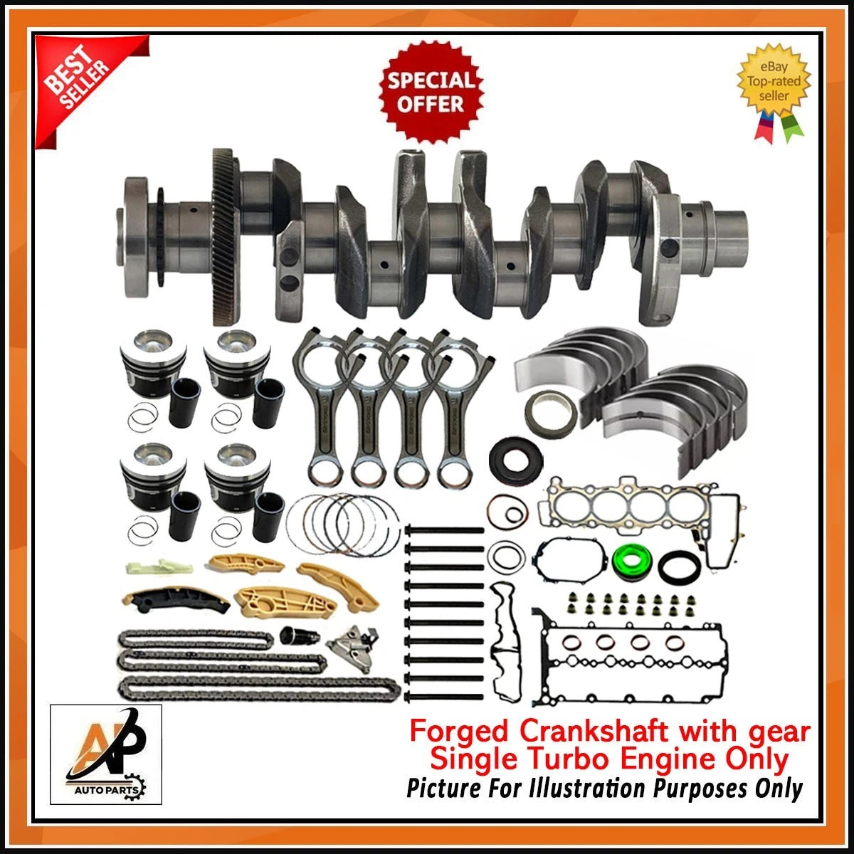 Engine Rebuild Kit for Land Rover Discovery Sport 204DTD (2015–2019)