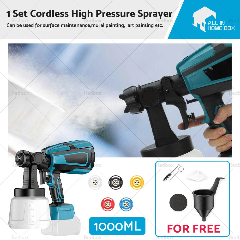 Airless Paint Sprayer for Makita Battery Cordless High Pressure Spray Gun