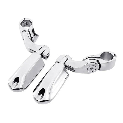 Mustache Engine Guard Crash Bar Footpegs for Harley Softail (2000-2017)
