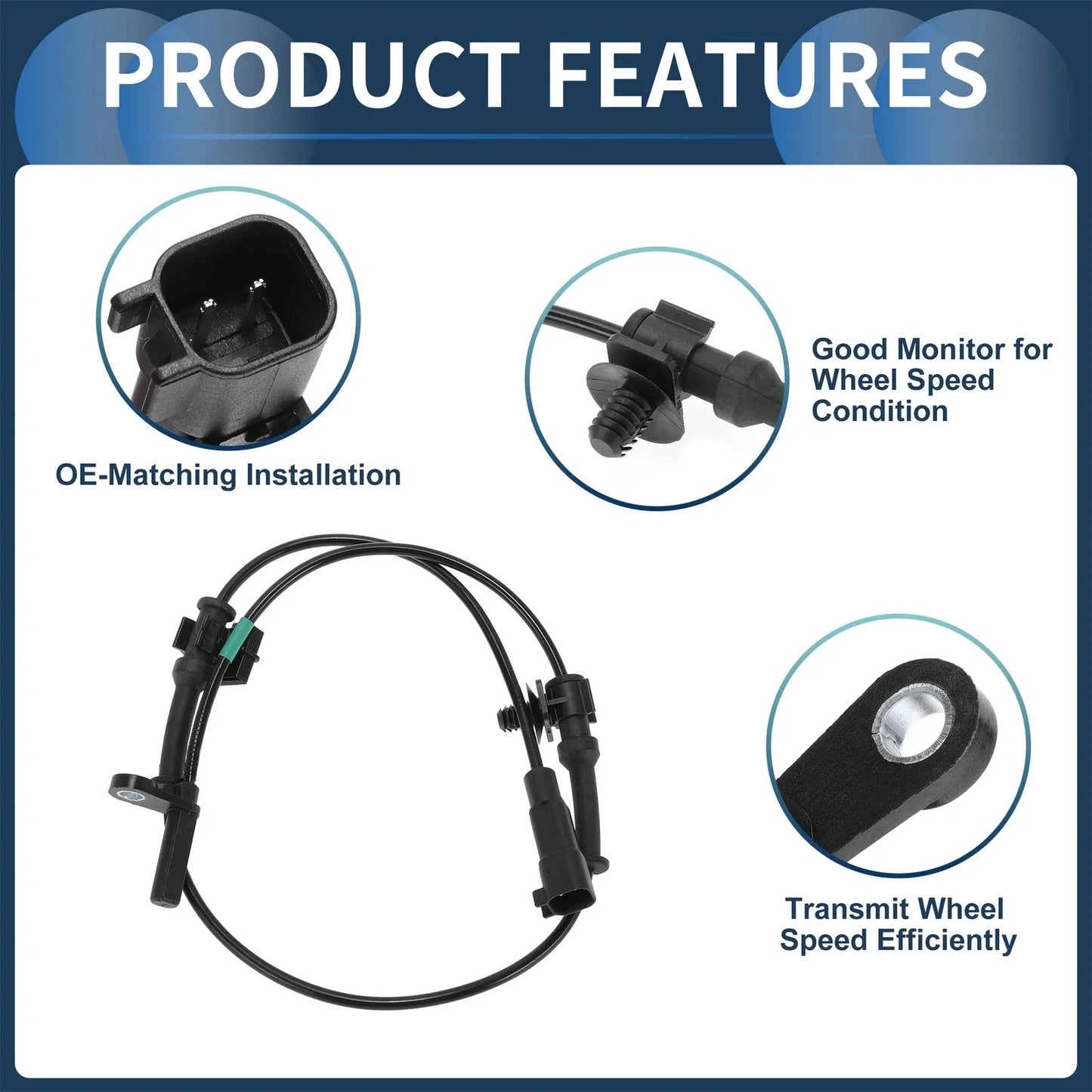 ABS Wheel Speed Sensor for Chrysler 300 2012-2014 AWD Front