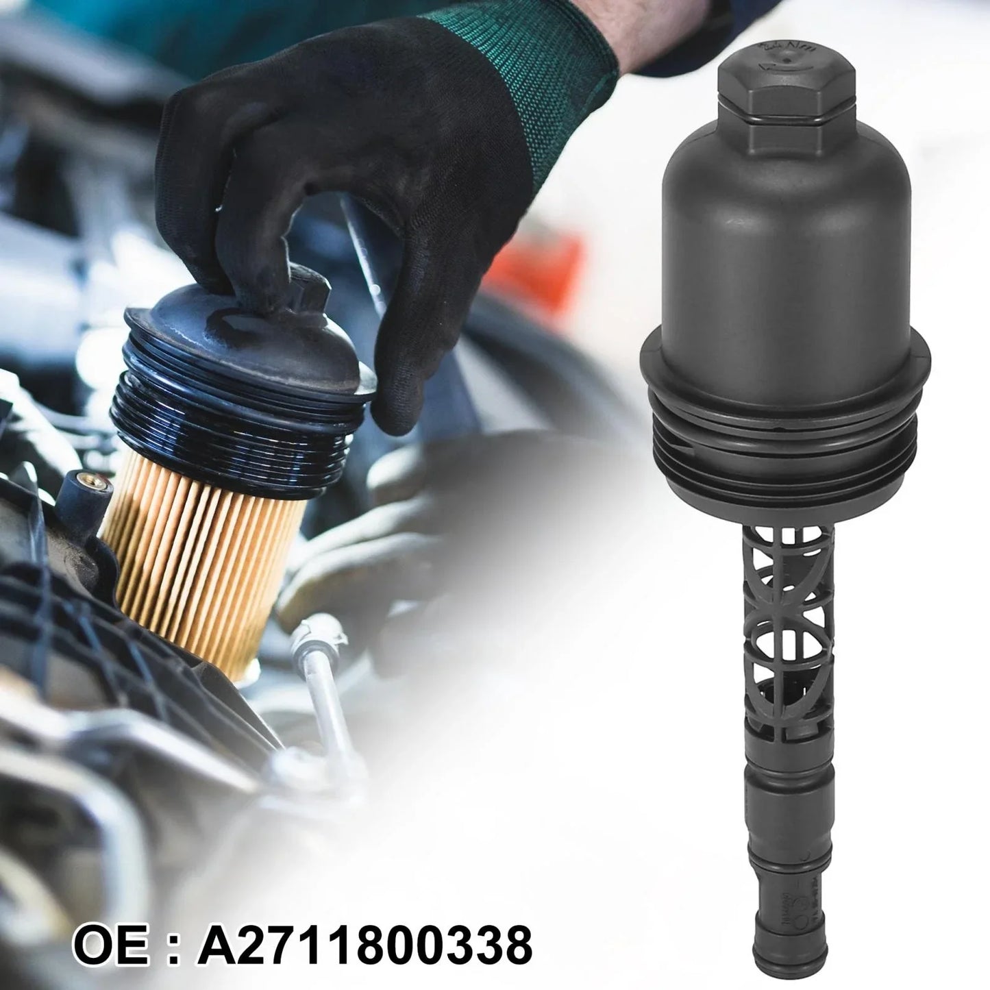 Oil Filter Cap Assembly for Mercedes-Benz W204 S204 R172 (2007-2015)