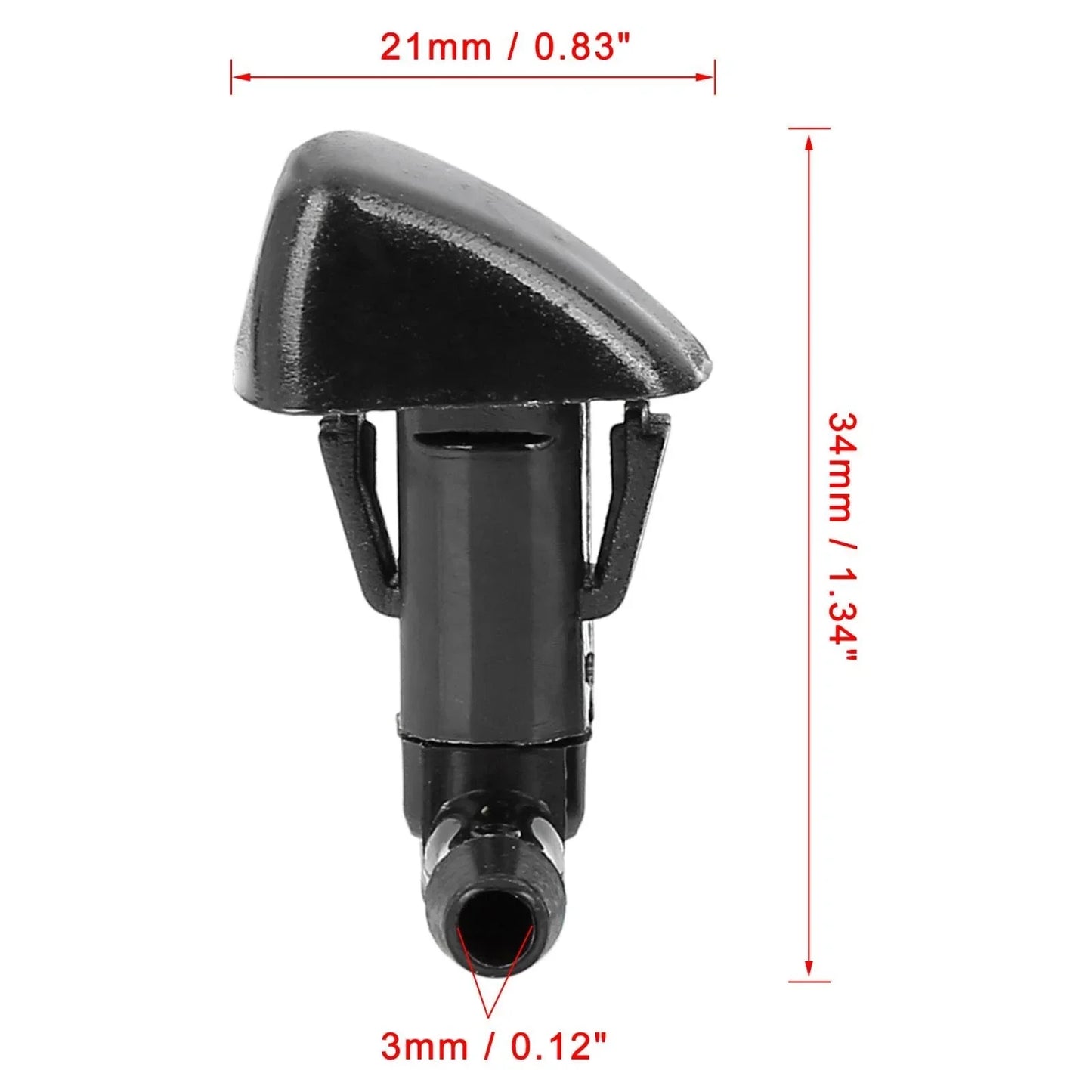 2 x Windshield Wiper Washer Nozzles for Honda Odyssey, Accord (2000-2023)