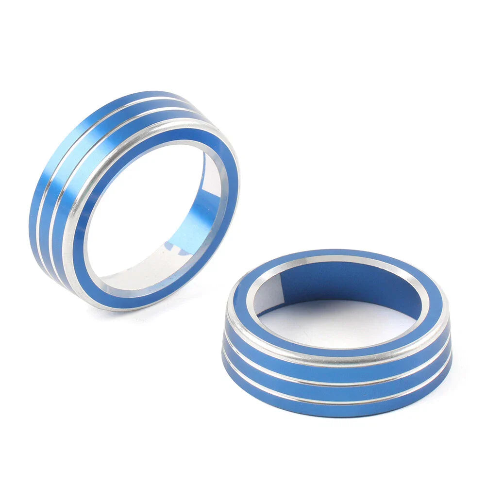 Climate Switch Knob Ring Cover Trim for Honda Civic 2016-2021 Blue