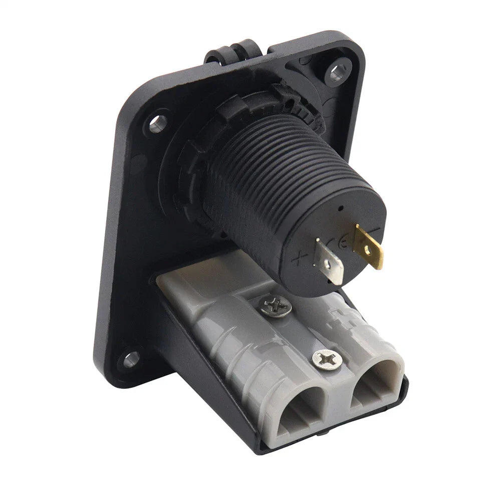 50 Amp Dual USB Socket Flush Mount Recessed Plate for Anderson Boat Camper