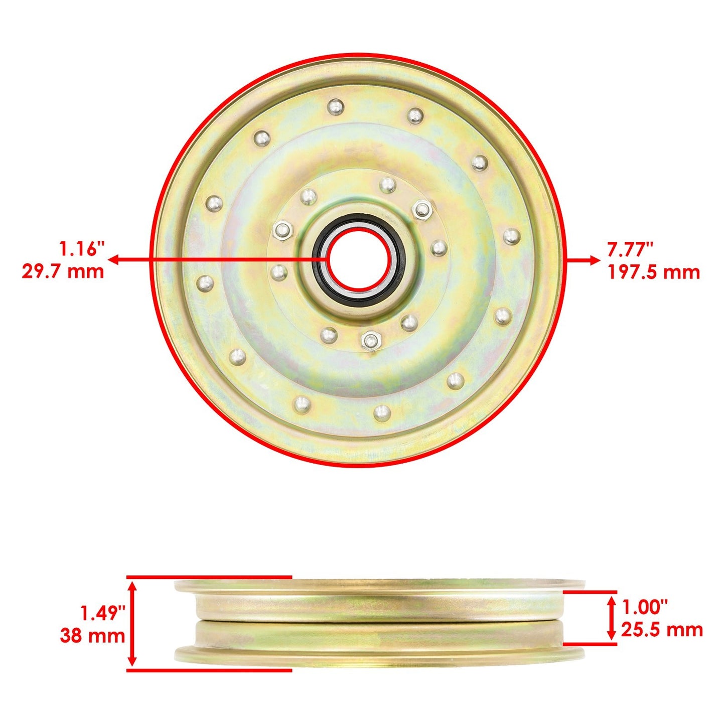 Deck Pulley Replacement for John Deere ZTrak 48 54 60 (2018–2025)
