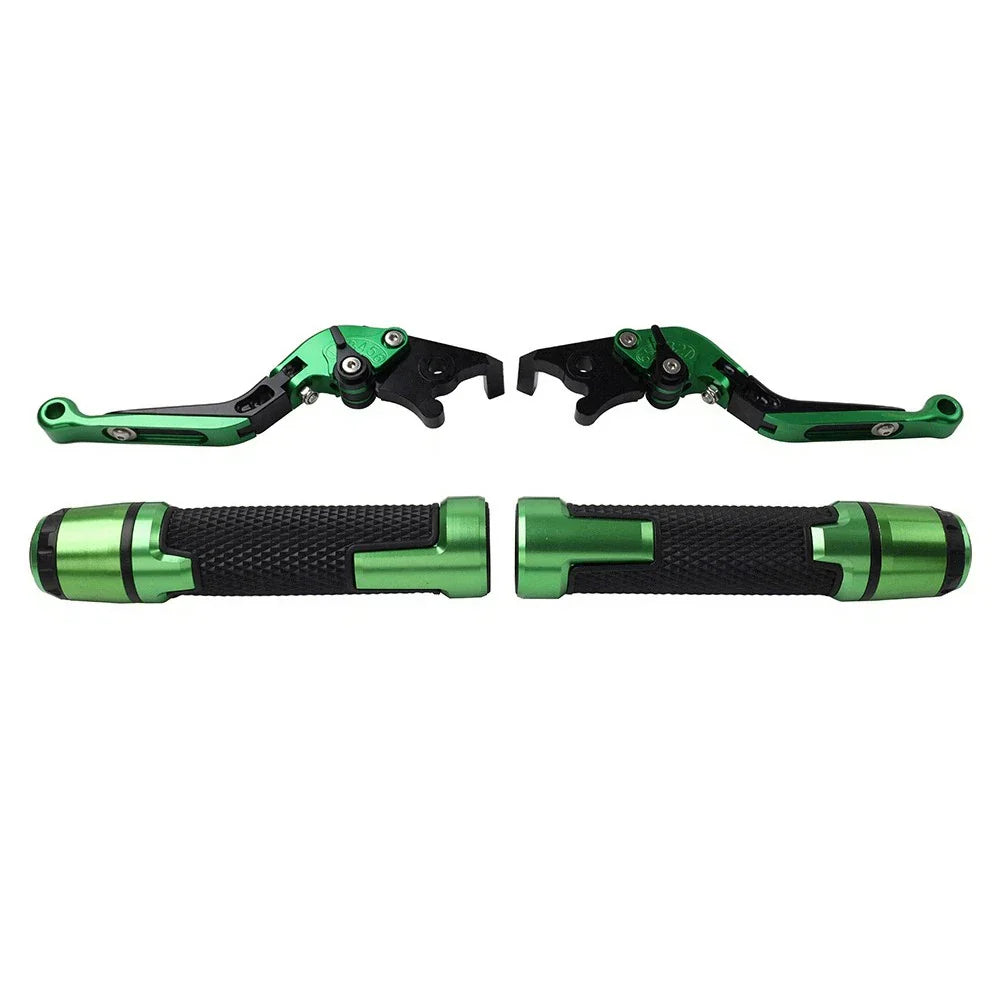 Folding Extendable Brake Clutch Levers & Handlebar Grips for Suzuki GSX-S750