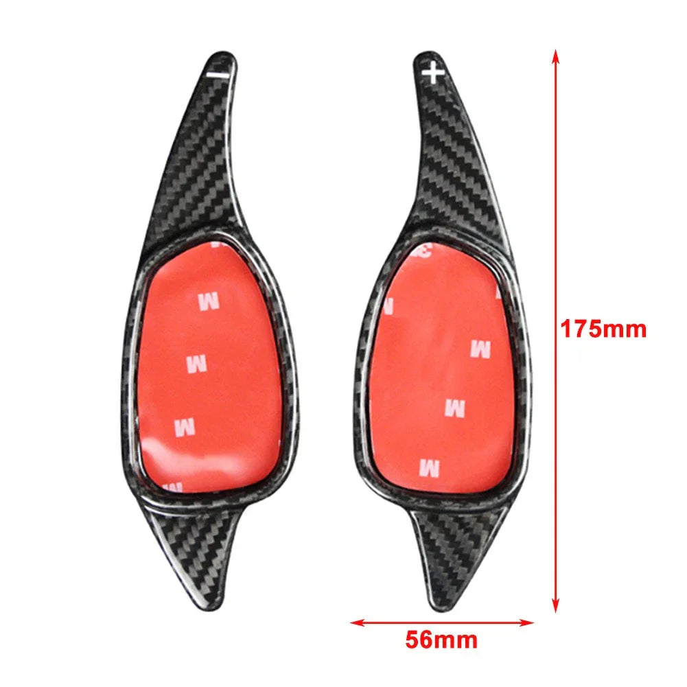 Carbon Fiber Red Steering Wheel Shift Paddle for Audi A5 S3 S4 S5 S6 SQ5 RS3 RS4 (2008-2023)