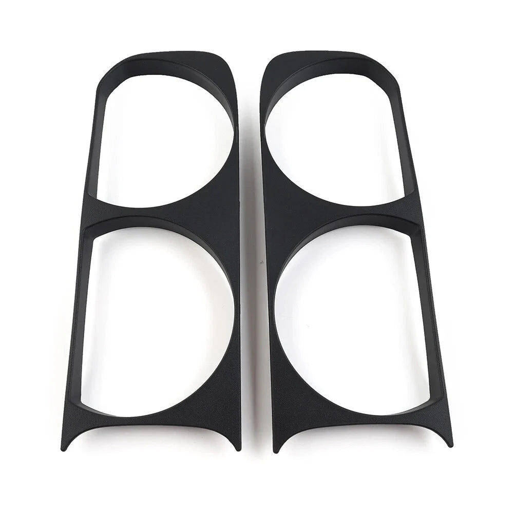 Matte Black Headlight Bezel Trim for Dodge Challenger (2008-2014)
