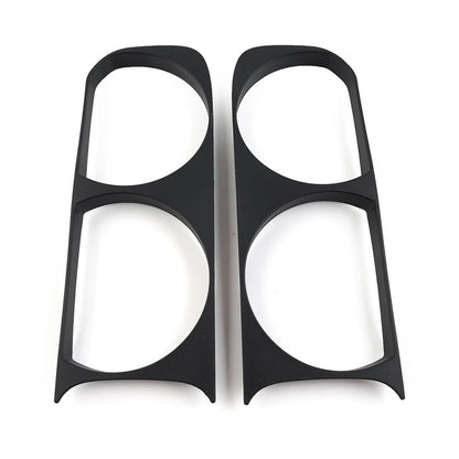 Matte Black Headlight Bezel Trim for Dodge Challenger (2008-2014)