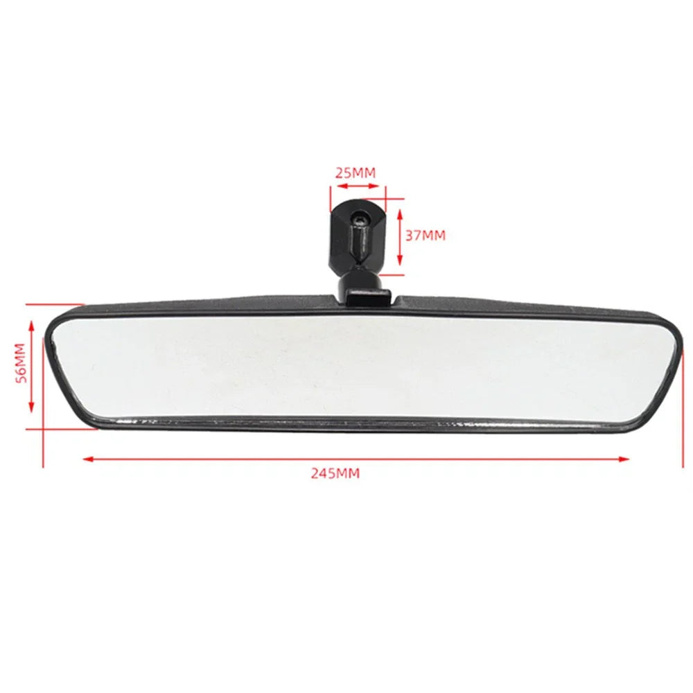 10" Black Rear View Mirror for Cars, SUVs, Trucks (Most Models)