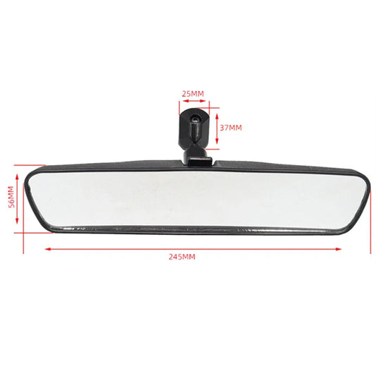 10" Black Rear View Mirror for Cars, SUVs, Trucks (Most Models)