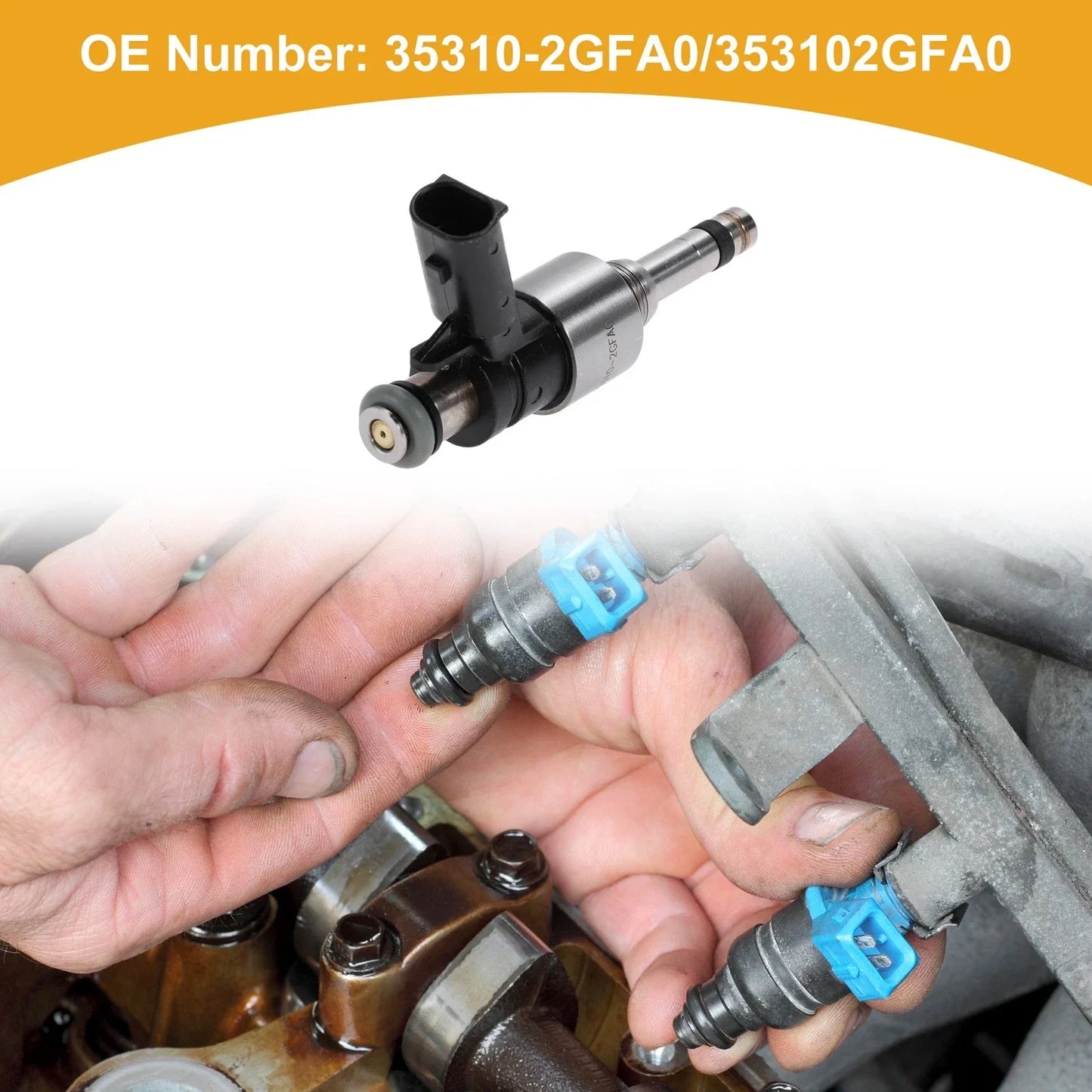 Fuel Injector for Hyundai Santa Fe Sport (2014-2018) - 1 x No.35310-2GFA0