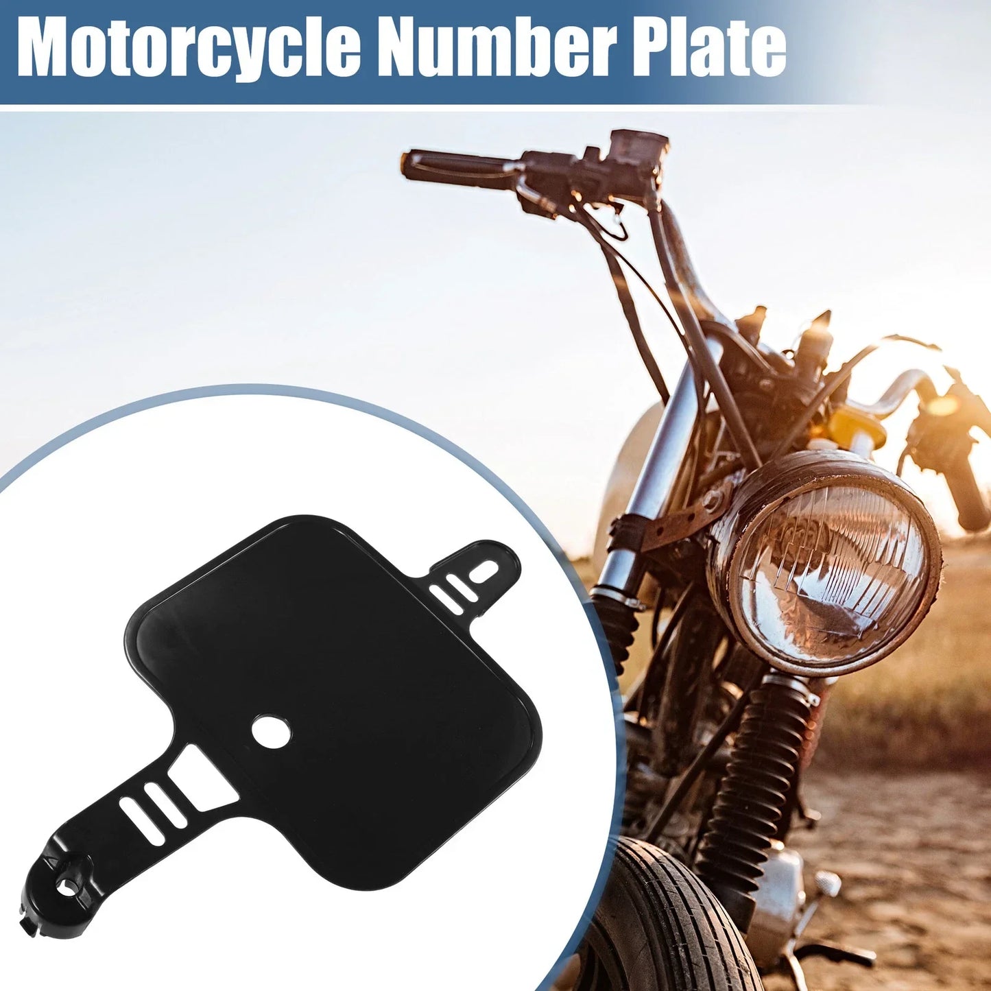 Motorcycle Number Plate Replacement Black for Honda XR CRF XR50 CRF50 (2000-2023)