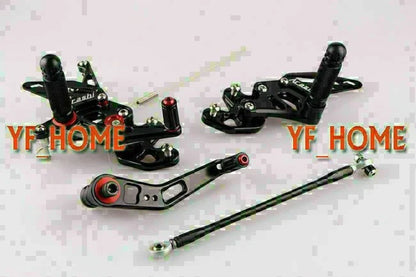Rearset Footrest Pegs for Suzuki GSXR600 GSXR750 (2008-2010) Black