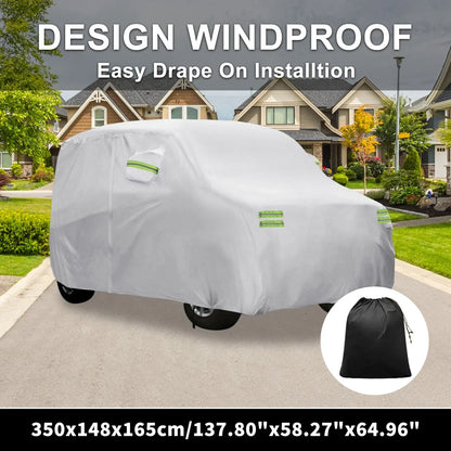 Waterproof Car Cover for Honda N-BOX Silver Tone 350x148x165cm (2012-2020)