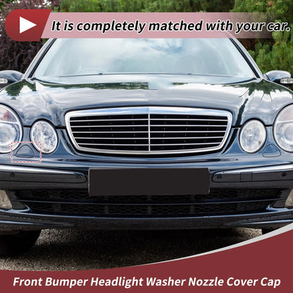 Front Right Washer Nozzle Cover for Mercedes-Benz E320 (1994-2006) Silver