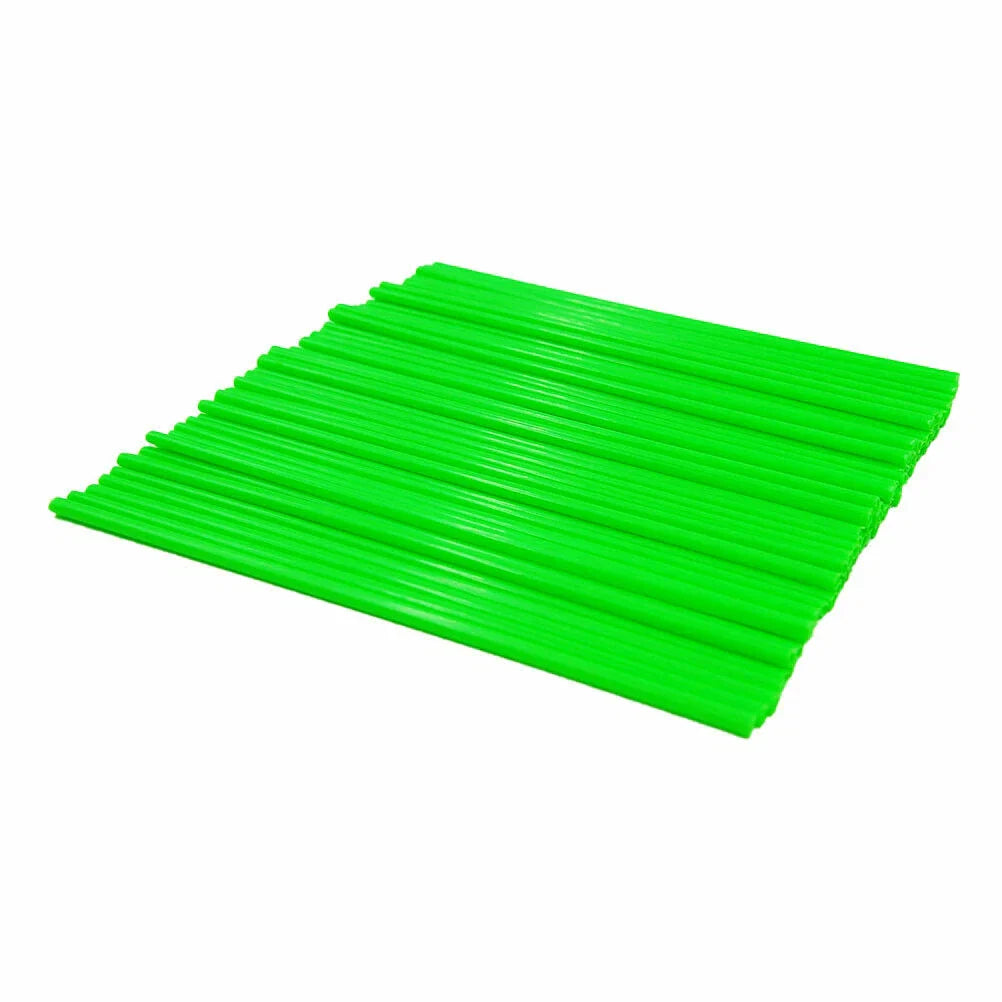72pcs GREEN Wheel Spoke Wraps for Motorcycle Dirt Bike CRF EXC YZF