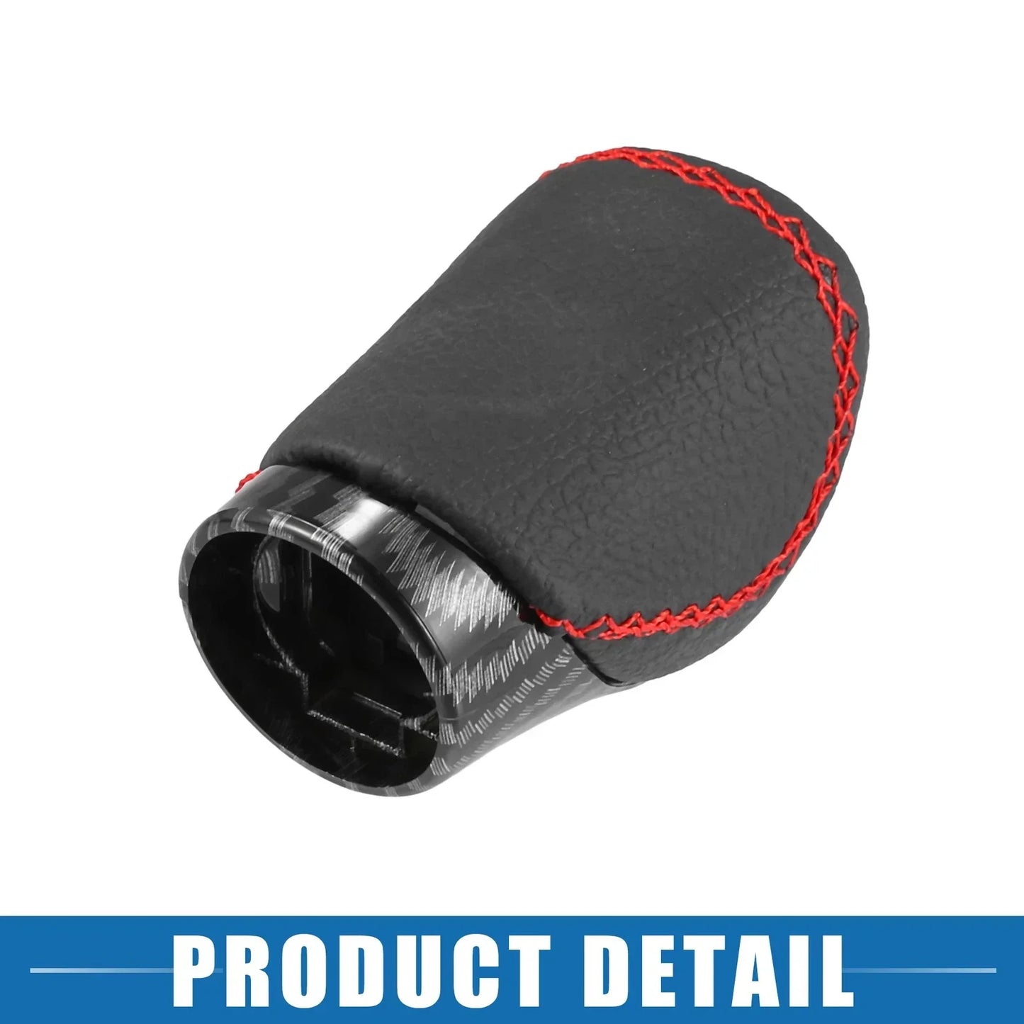 Gear Shift Knob for Lexus ES300h Carbon Fiber Black Faux Leather (2013-2018)