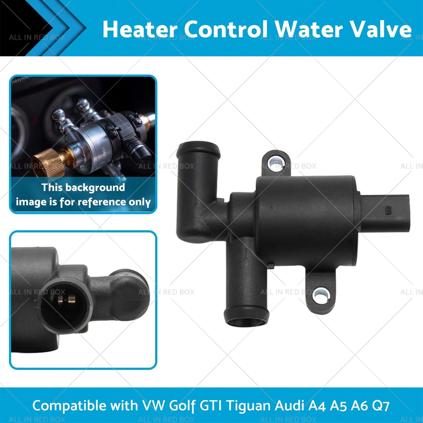 Heater Control Water Valve for VW Golf GTI Audi A4 A5 A6 Q7 (2006-2020)