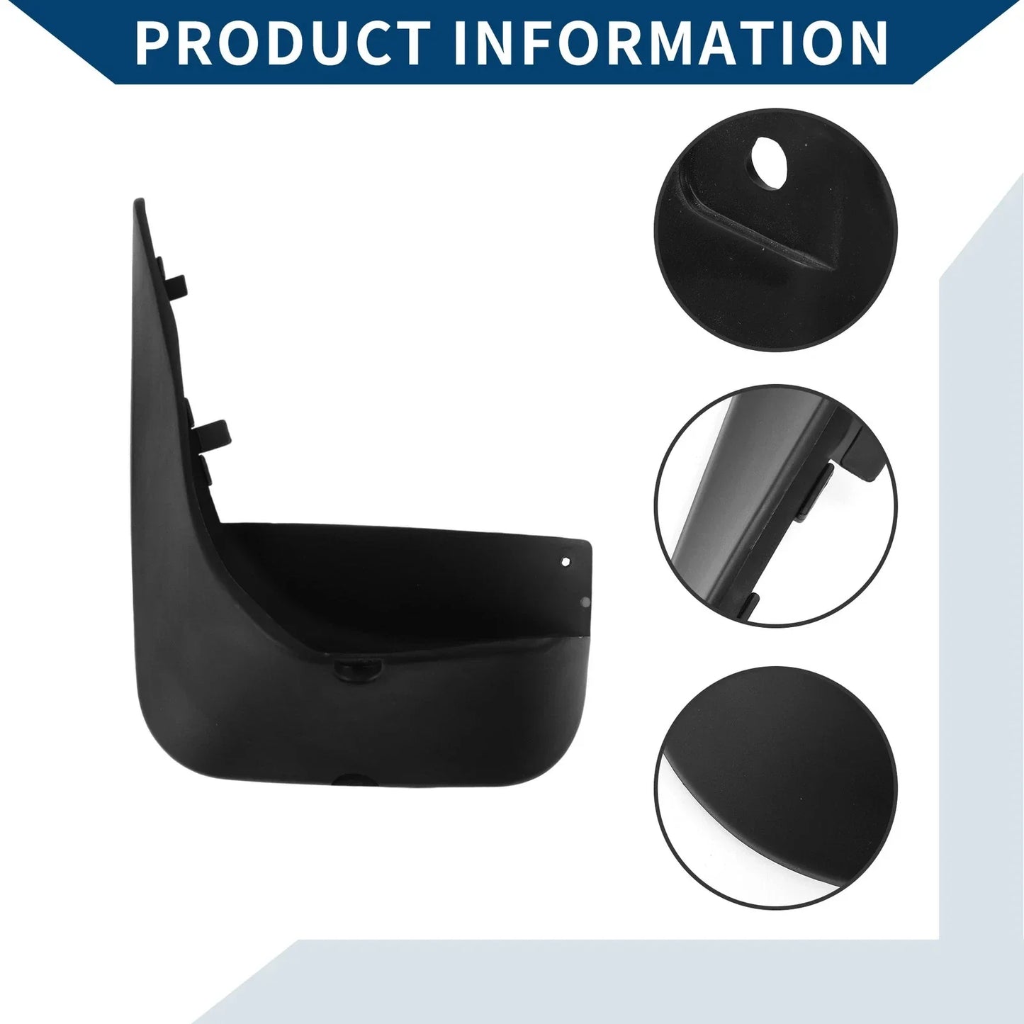 Mud Flaps Splash Guards 1 Set for Mercedes-Benz S Class (2008-2014)