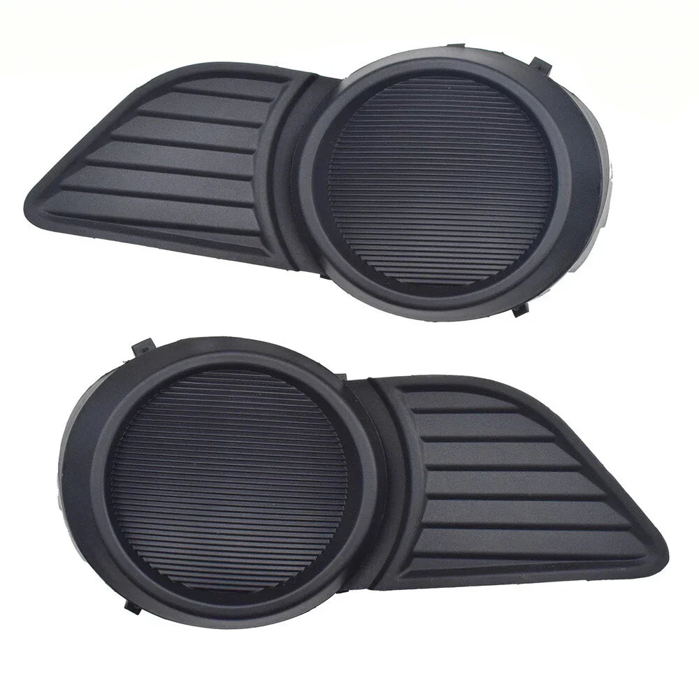 Black Front Bumper Fog Light Covers for Toyota Sienna (2011-2017)